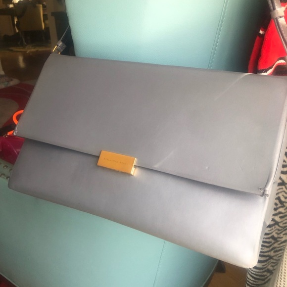 STELLA MCCARTNEY GRAY BECKETT FAUX NAPPA SHOULDER BAG - Picture 4 of 16